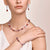Coeur de Lion Armband GeoCUBE® Kristalle & Edelstein rot-lila - 4905/30-0308